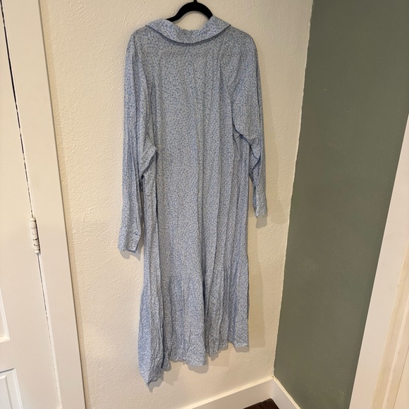 H&M Blue Patterned Shirt Dress Size XL - Picture 7 of 8